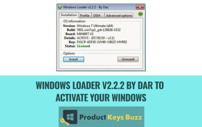 Cara Instal Windows Loader V2.2.2