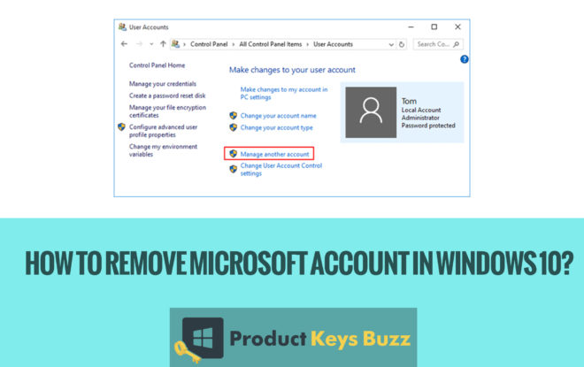change my microsoft account for computer