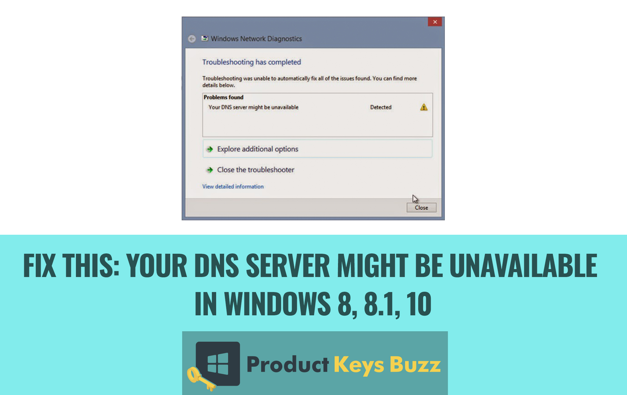 Fix This Your DNS Server Might be Unavailable