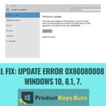 Full fix Update error 0x80080008 on Windows 10, 8.1, 7.