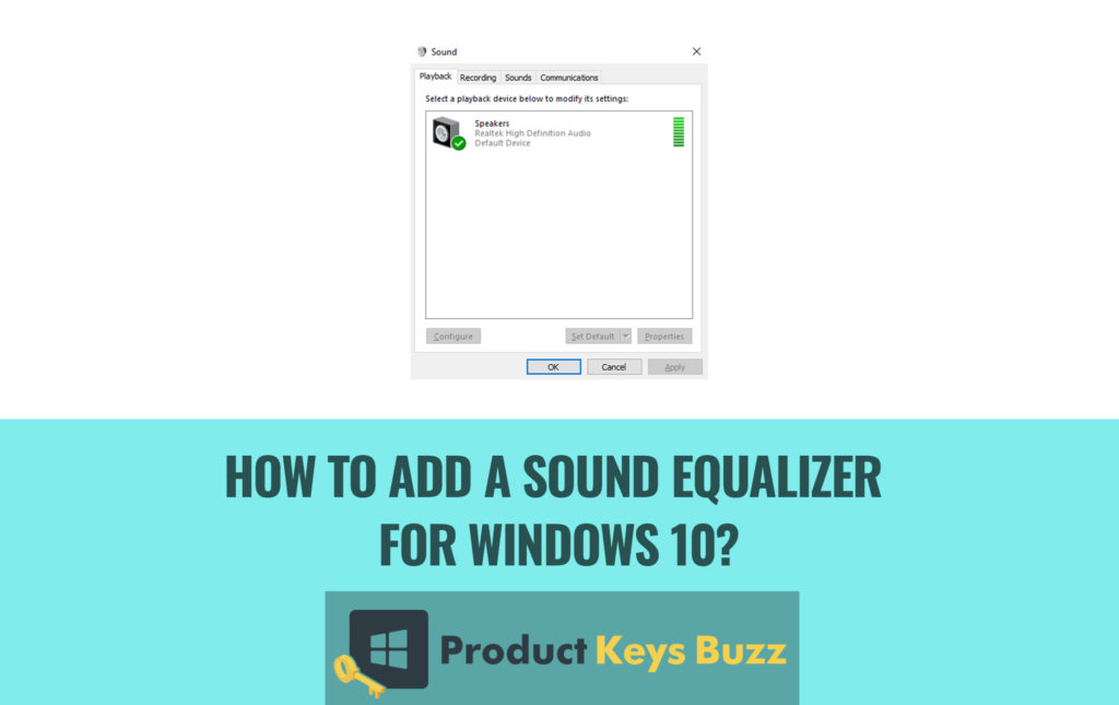 How to add a sound equalizer for Windows 10