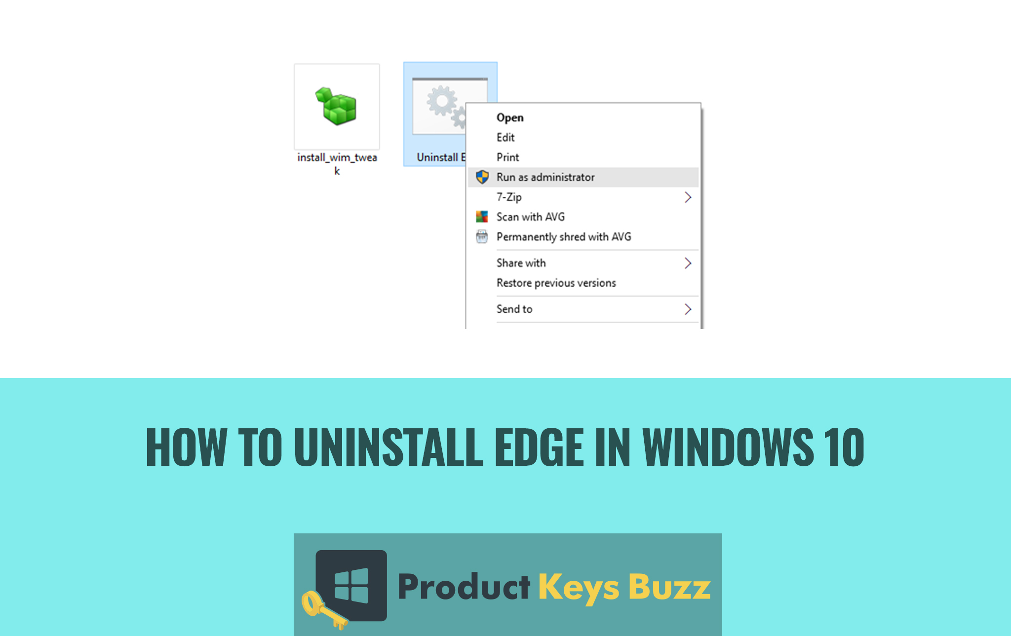 How to uninstall Edge in Windows 10