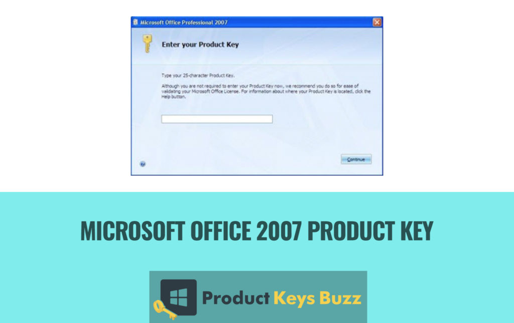 microsoft office 2007 key