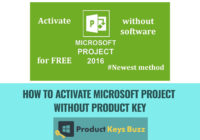 How to Activate Microsoft Project without Product Key