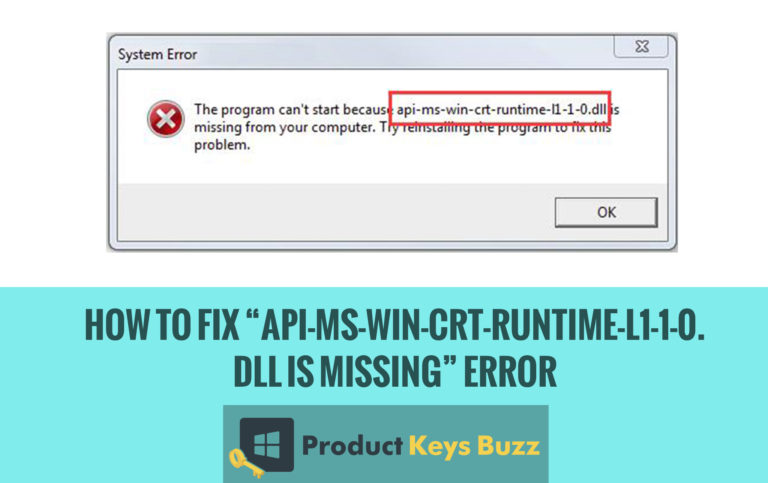 Api ms win crt runtime l1 1 0 dll отсутствует как исправить windows 7