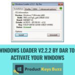 Windows Loader v2.2.2 by Dar to Activate Your Windows