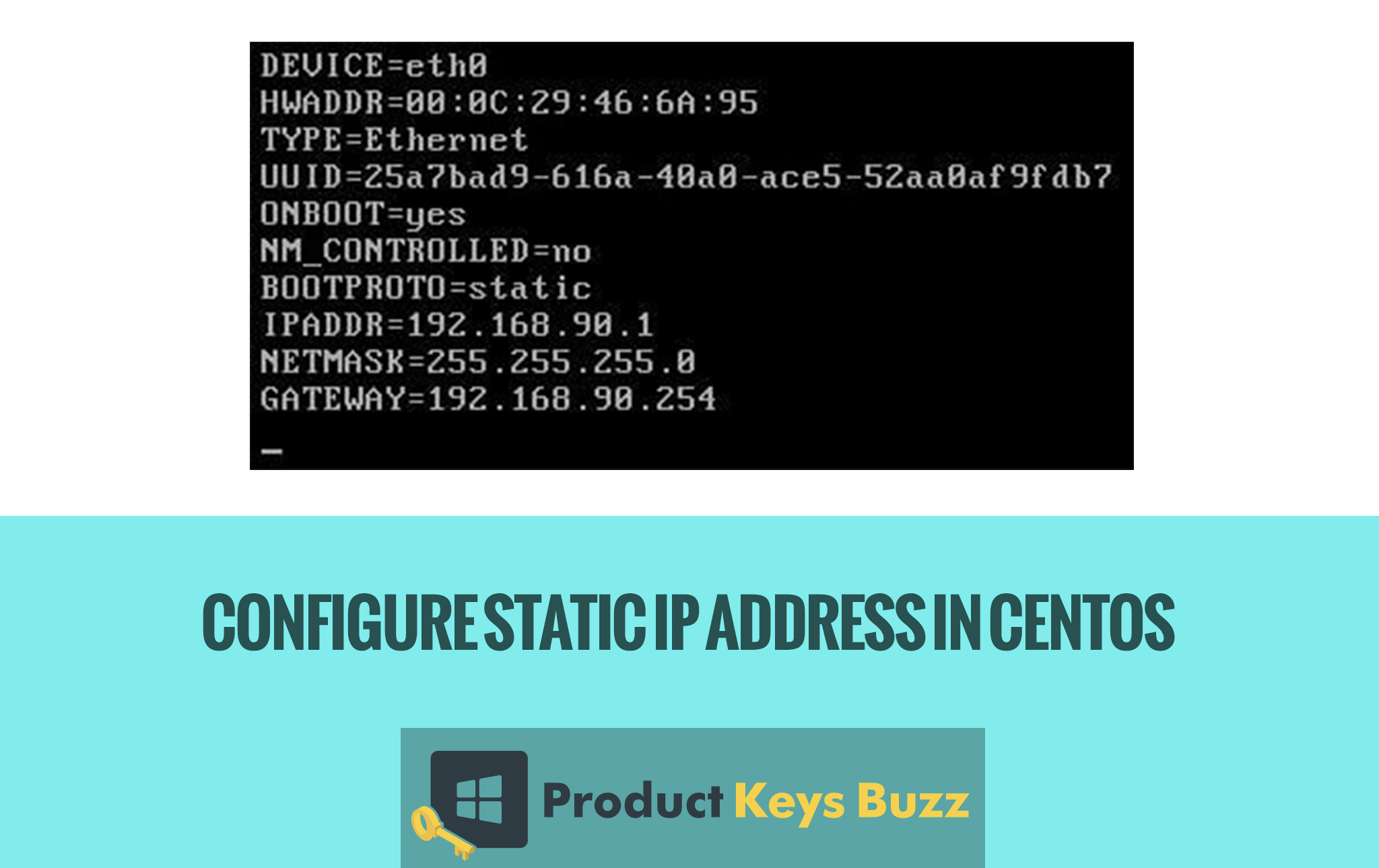 Configure Static IP Address in CentOS