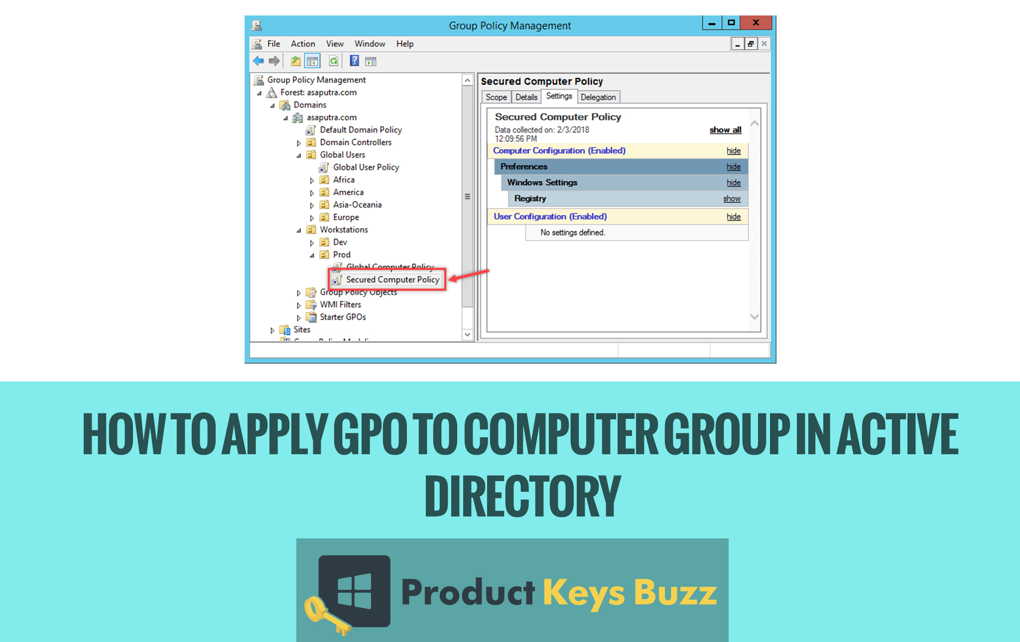 How to Apply GPO to Computer Group in Active Directory