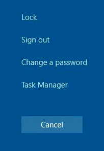 From the list select “Task Manager”