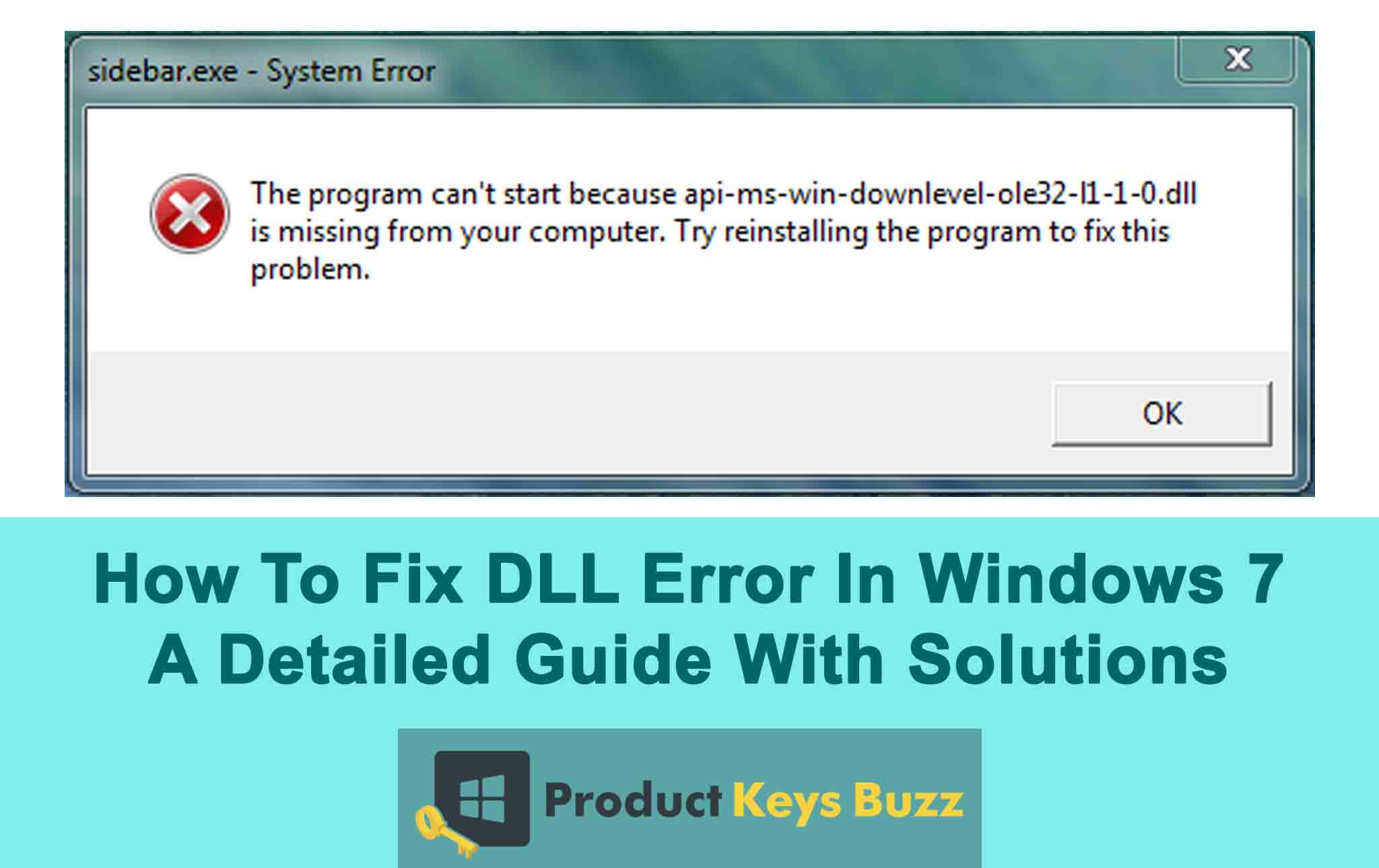 How To Fix DLL Error In Windows 7