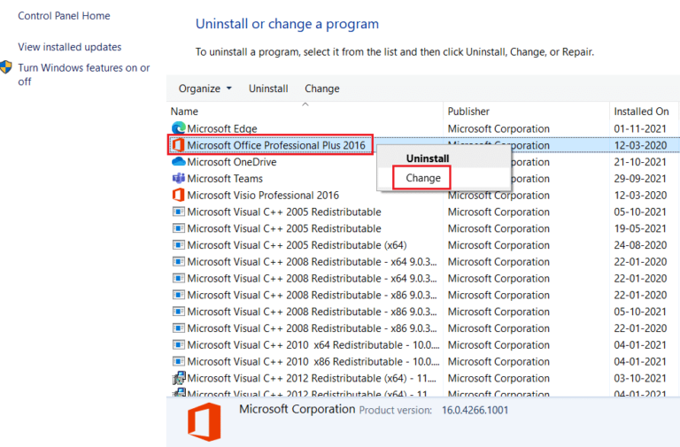 Microsoft Office program