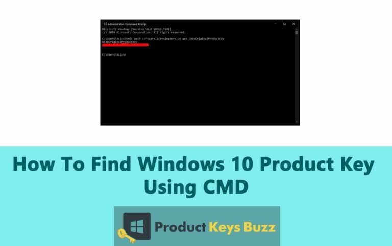 How To Find Windows 10 Product Key Using CMD – An Easy Guide - Product ...