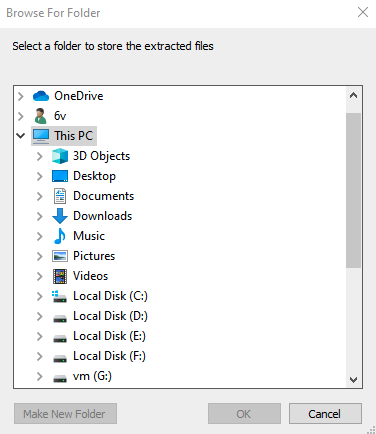 Launch the tool and select a folder