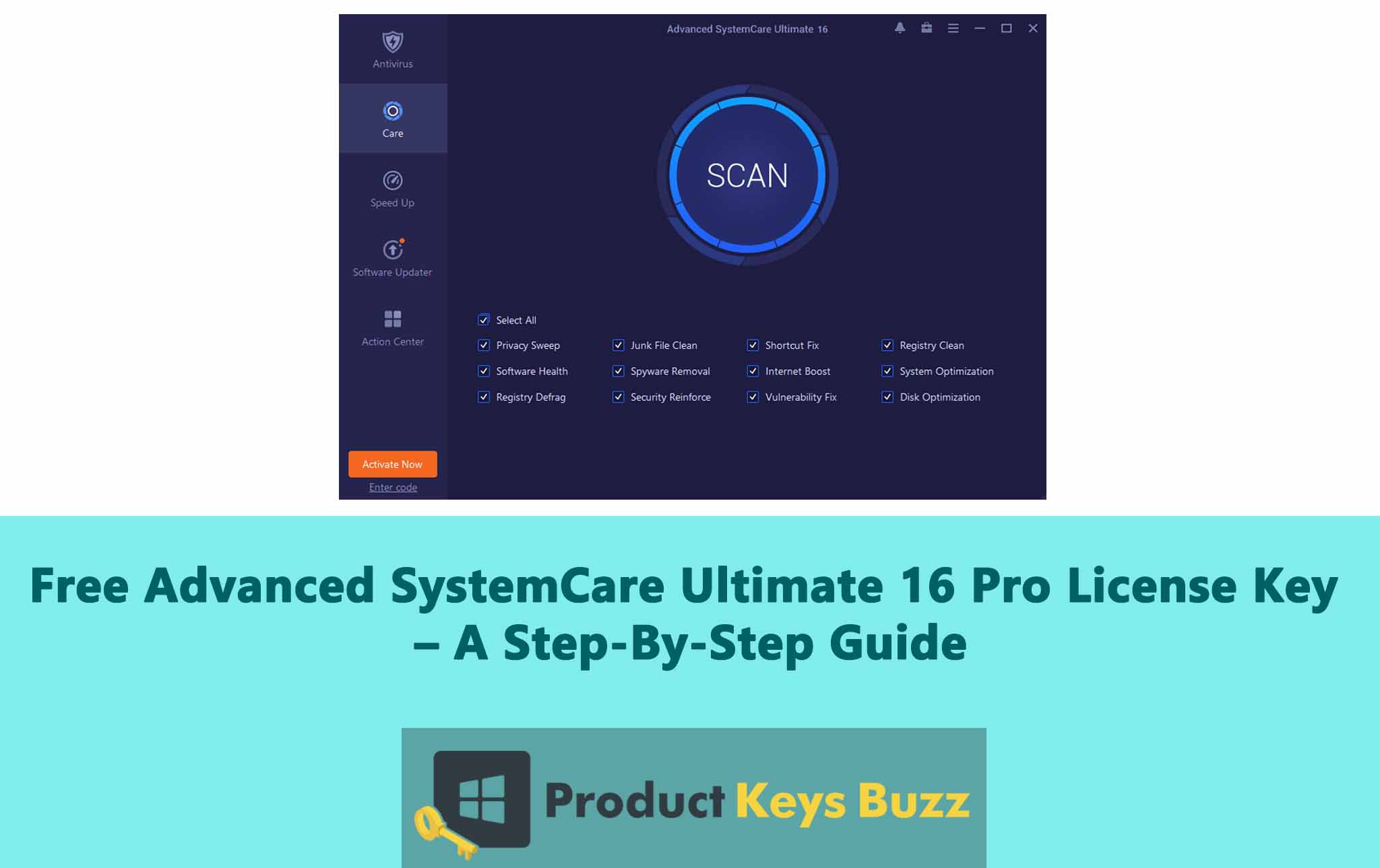 Free Advanced SystemCare Ultimate 16 Pro License Key