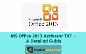 MS Office 2013 Activator TXT