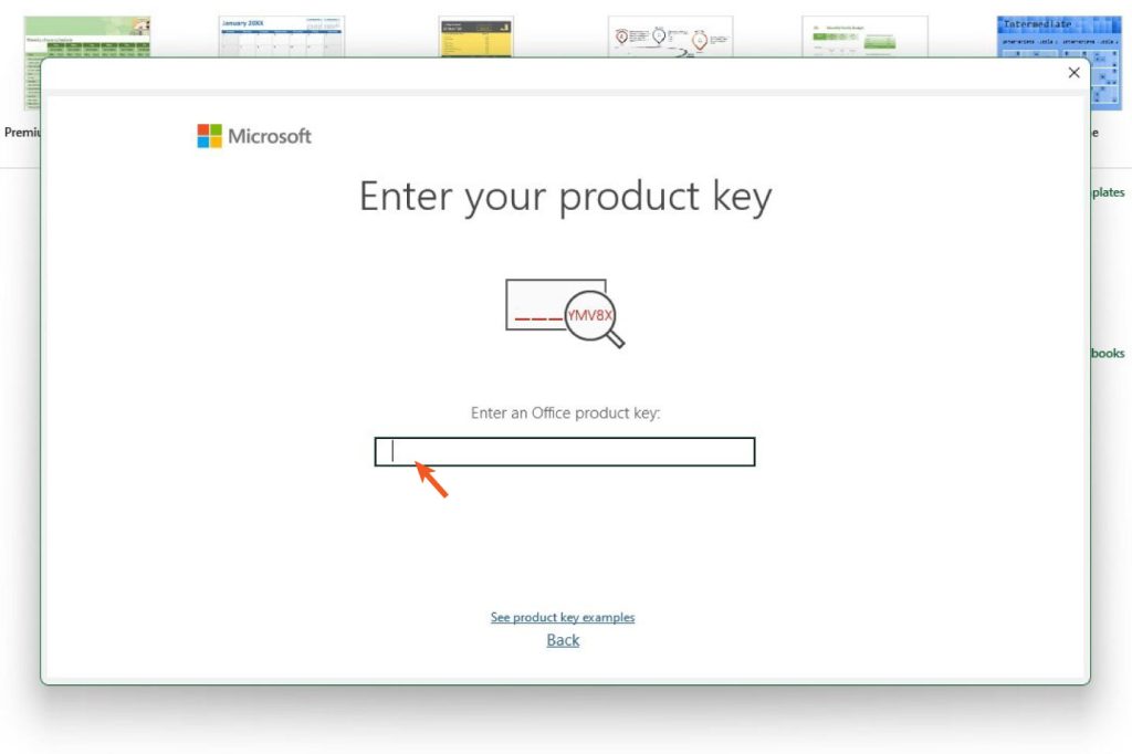 requested to provide your product key